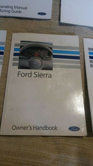 Rare Ford Sierra Owner’s Handbook Joblot