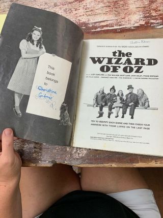 Wizard of Oz 1939 Movie Special Edition Photo Book MGM Judy Garland RARE 3