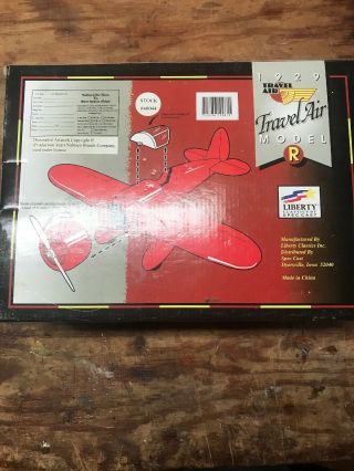 Rare Liberty Classics Diecast 1929 Travel Air Model R Airplane Collector Bank 2