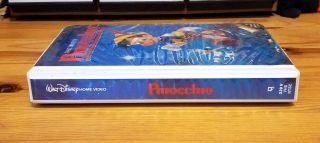 Rare VHS Walt Disney Pinocchio Early Black Diamond Classics Clamshell Case 3