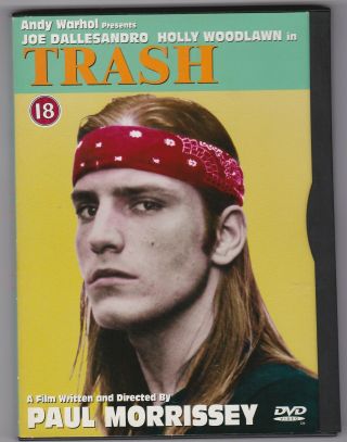 Andy Warhol Trash Dvd Cult Drive - In Grindhouse Paul Morrissey Comedy R1 Oop Rare