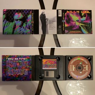 Billy Idol Cyberpunk 1993 Cd With Floppy Disk Rare