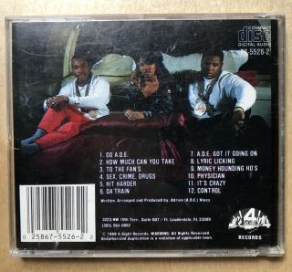 MC ADE - How Much Can You Take (CD,  1989,  4 Sight Records) Rare Hip Hop 2