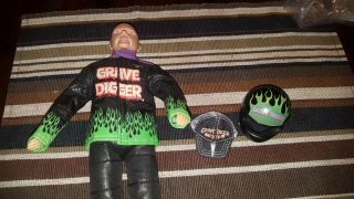 Rare Dennis Anderson Grave Digger Doll Action Figure Monster Jam Truck Driver