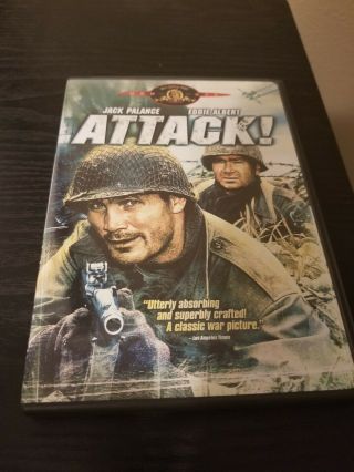 Attack - Jack Palance - Mgm (dvd,  2003) - Oop/rare - Region 1 -