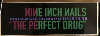 Nin The Perfect Drug Bumper Sticker Nine Inch Nails Rare Promo