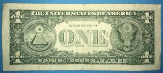 2013 D Series $1 One Dollar Bill Rare Fancy Low Serial Star Note FRN US Cool 4