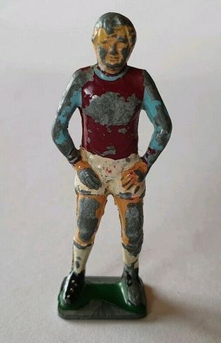 Extremely Rare Vintage Diecast Lead Football Figure West Ham 2.  5 " Bobby Moore?