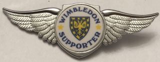 Wimbledon Large Eagle Special 70s 80s Style Rare Vintage Football Pin Badge
