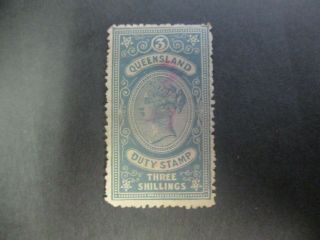 Queensland Stamps: Stamp Duties - Rare - Post (c92)