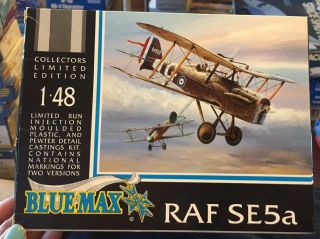 Rare Blue Max 1:48 Raf Se5a Biplane Collectors Limited Edition Bm110 Parts Seal