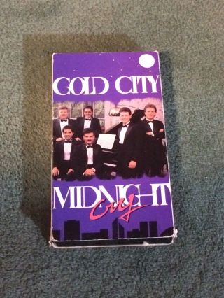 Gold City.  " Midnight Cry ".  Rare Htf Oop Live Gospel Concert Vhs Video