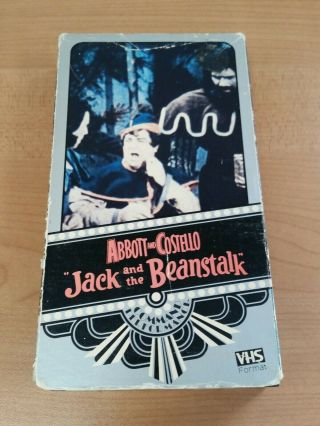 Abbott And Costello Jack And The Beanstalk Vhs Vci Command Performance Rare