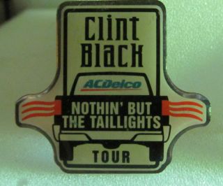 Clint Black Concert Tour Push Pin Rare Vintage A Must Have For Any Fan