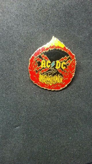 AC / DC 1980 ' s Vintage Rare Highway to Hell Enamel Metal Pin 5
