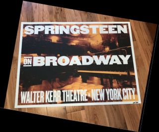 Official Bruce Springsteen Broadway Lithograph Poster Nyc Limited Rare Authentic