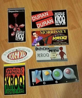Very Rare Kroq Stickers Depeche Mode Duran Duran Morrissey,