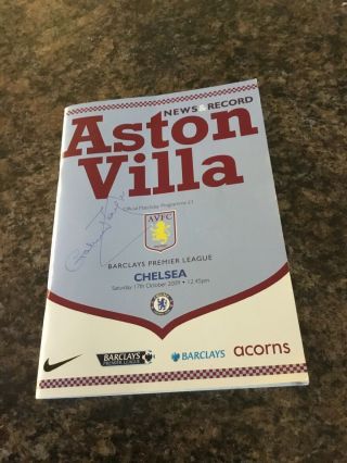 Graham Taylor Very Rare Signed Aston Villa V Chelsea Football Programme