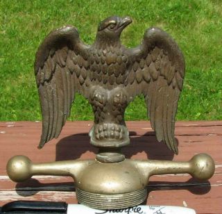 Rare Early Ford Model T Bronze Eagle Dog Bone Radiator Cap Mascot L@@k F390