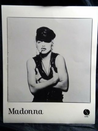 Rare Madonna Press Photo Badass Smoking.  Justify My Love