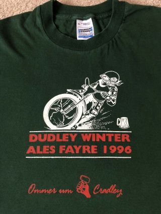 Rare Cradley Speedway / Camra Dudley Winter Ales Fayre 1996 Collectors Tshirt