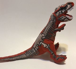Rare T - Rex Tyrannosaurus Rex Dinosaur Skeleton Fossil Bones Plush Dino Toy Model