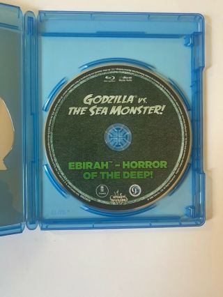Godzilla Vs.  the Sea Monster (Blu - ray Disc,  2014) Rare 3
