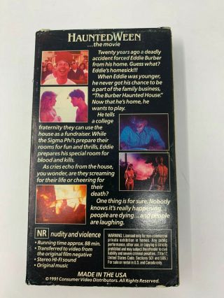 HauntedWeen VHS Rare Horror SOV A6265 6