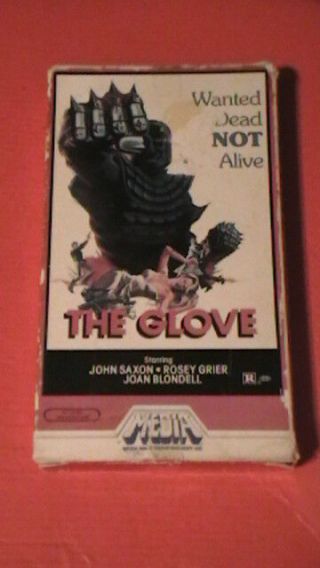The Glove 1979 Media Blood Mad Horror Exploitation Action Crime John Saxon Rare