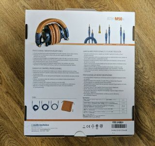 Audio Technica ATH - M50X Limited Edition Blue/Tan Rare Studio Monitor headphones 4