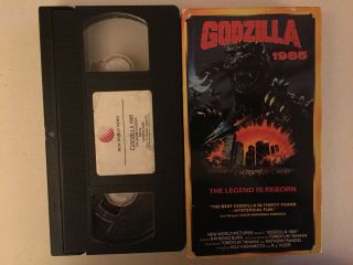 Godzilla 1985 Vhs Rare Horror World Video Raymond Burr Legend Reborn Monster