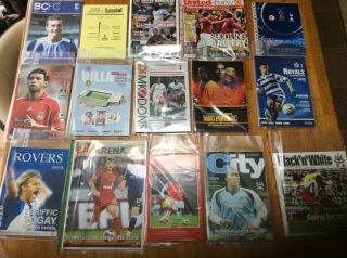 27 Spurs Away Progs From 06/07 Incl Rare Friendly And European Games