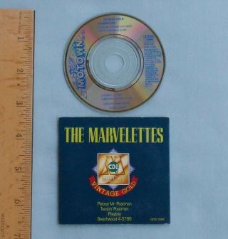The Marvelette: Motown Vintage Gold Cd3 Mini 3 Inch Cd Disc - Combined S&h Rare