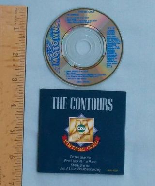 The Contours: Motown Vintage Gold Cd3 - Mini 3 Inch Cd Disc Combined S&h Rare