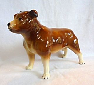 Staffordshire Bull Terrier Red.  Elite Pottery.  Rare Early Style.  Retired.