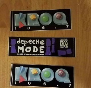 Rare Kroq Stickers Depeche Mode 1993