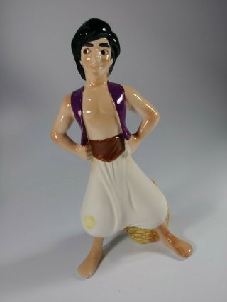 Rare Disney Aladdin Prince Ali Ceramic Porcelain Figure Statue Schmid Japan
