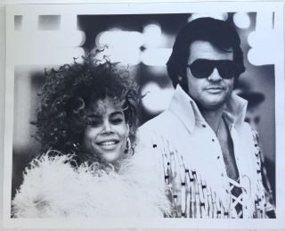 The Real Roxanne Rare Press Release Photo With Elvis Impersonator