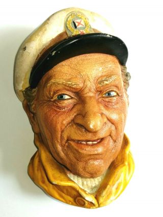 Rare Bossons Chalkware Head Skipper Legend Product Maritime Fisherman Sailor Nr