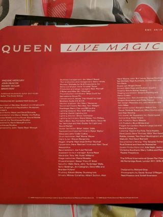 Queen Live Magic Vinyl LP.  Classic Rare.  Freddie Mercury.  Rock 1986 EMC 3519 3