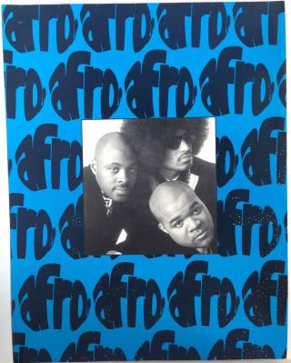 The Afros Rare 1990 4 Page Promotional Brochure For Kickin’ Afrolistics
