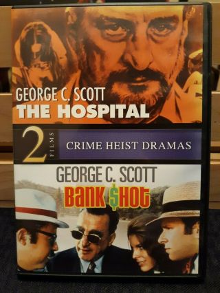 The Hospital (1971) / Bank Shot (1974) Mgm Dvd George C.  Scott Rare Oop Release