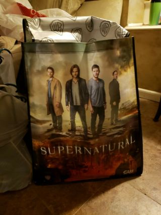 Comic Con 2016 Exclusive Cw Supernatural Flap Cover Swag Bag Rare