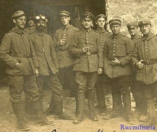Port.  Photo: Rare German Kraftfahr Motorised Soldiers Posed For Pic; 1916