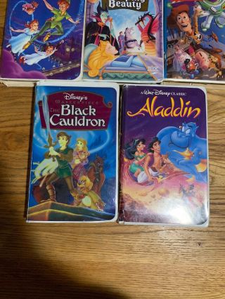 Rare Lot8 Walt Disney Classics Black Diamond Movies VHS Banned Mermaid 3