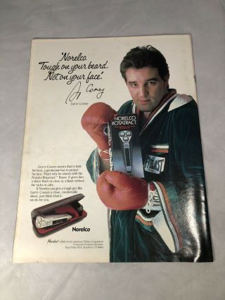 Rare 1982 Larry Holmes vs Gerry Cooney Boxing Program 2