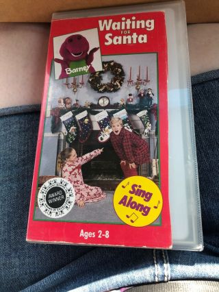 Rare Barney And Friends Tape - Waiting For Santa (vhs,  1992)
