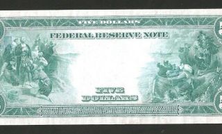 Rare Type A Richmond 1914 $5 Federal Reserve Note