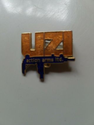 Rare Vintage Collectible Uzi (action Arms Ltd. ) Lapel Pin