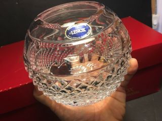 Lenox Providence Crystal Globe Vase Rare